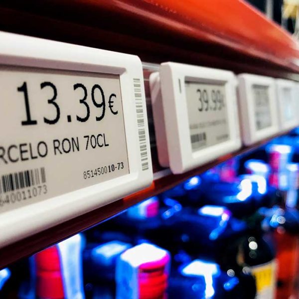 etiquetas electrónicas para supermercado de cerca