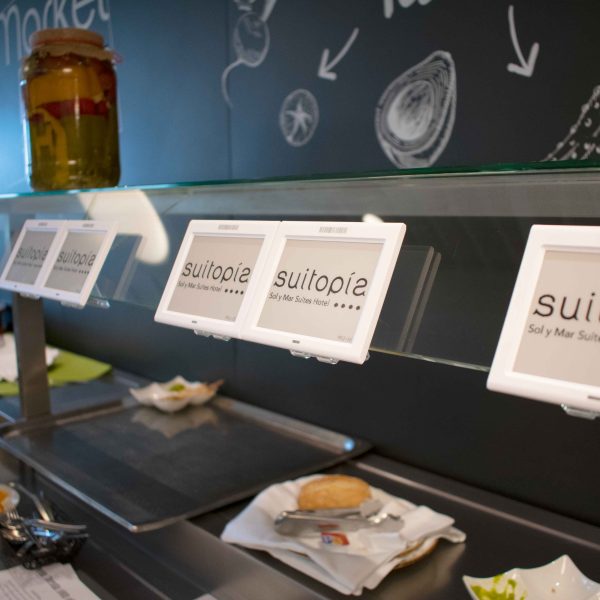 etiquetas electrónicas para buffet marketplace